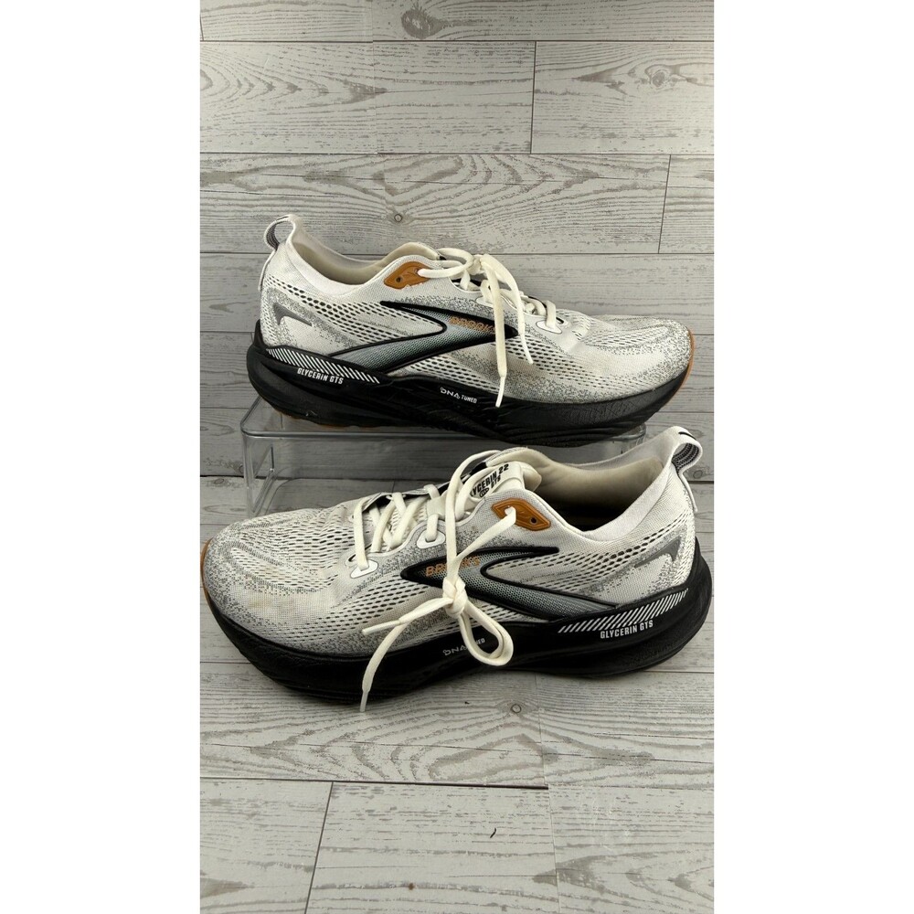 Brooks Glycerin GTS 22 1104461D135 White 11.5D Men's Sneakers Running Shoes #412